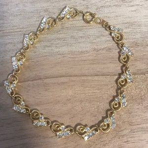 Gold and gem bracelet